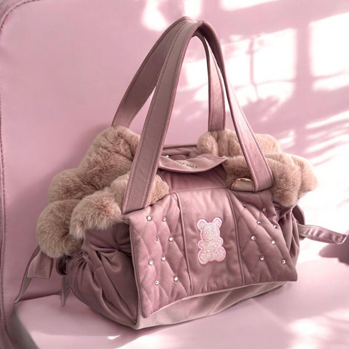 Sac pour chien de luxe Stella en velours - Heart édition