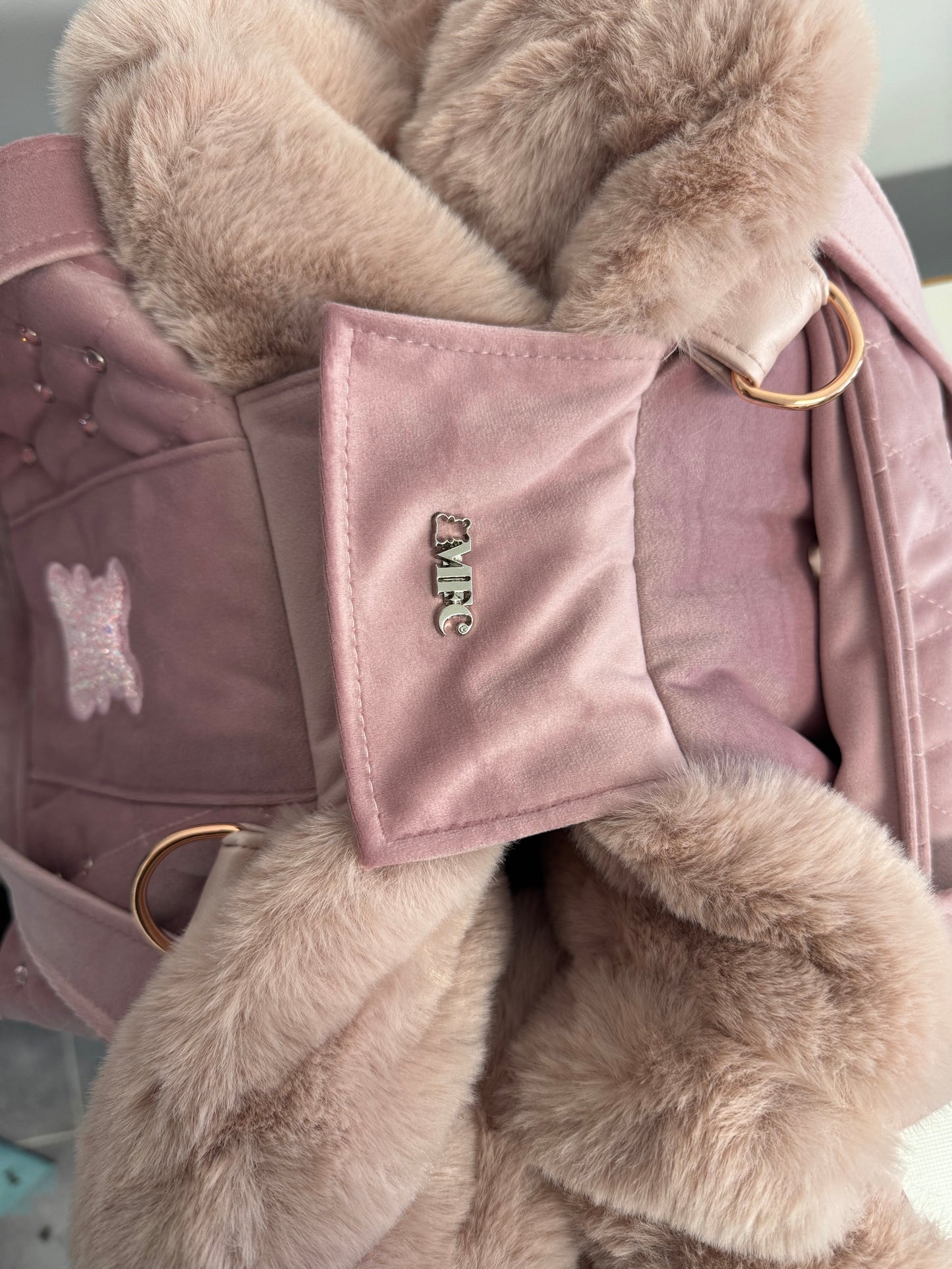 Sac pour chien de luxe Stella en velours - Heart édition