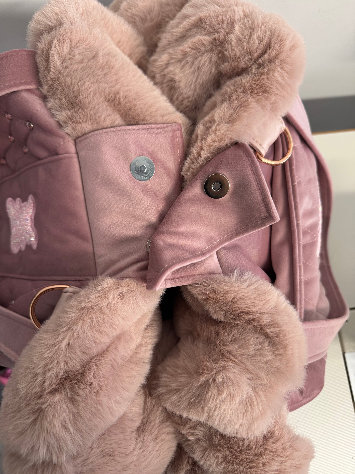 Sac pour chien de luxe Stella en velours - Heart édition