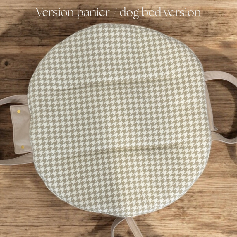 Sac de transport pour chien Stella motif pied de poule