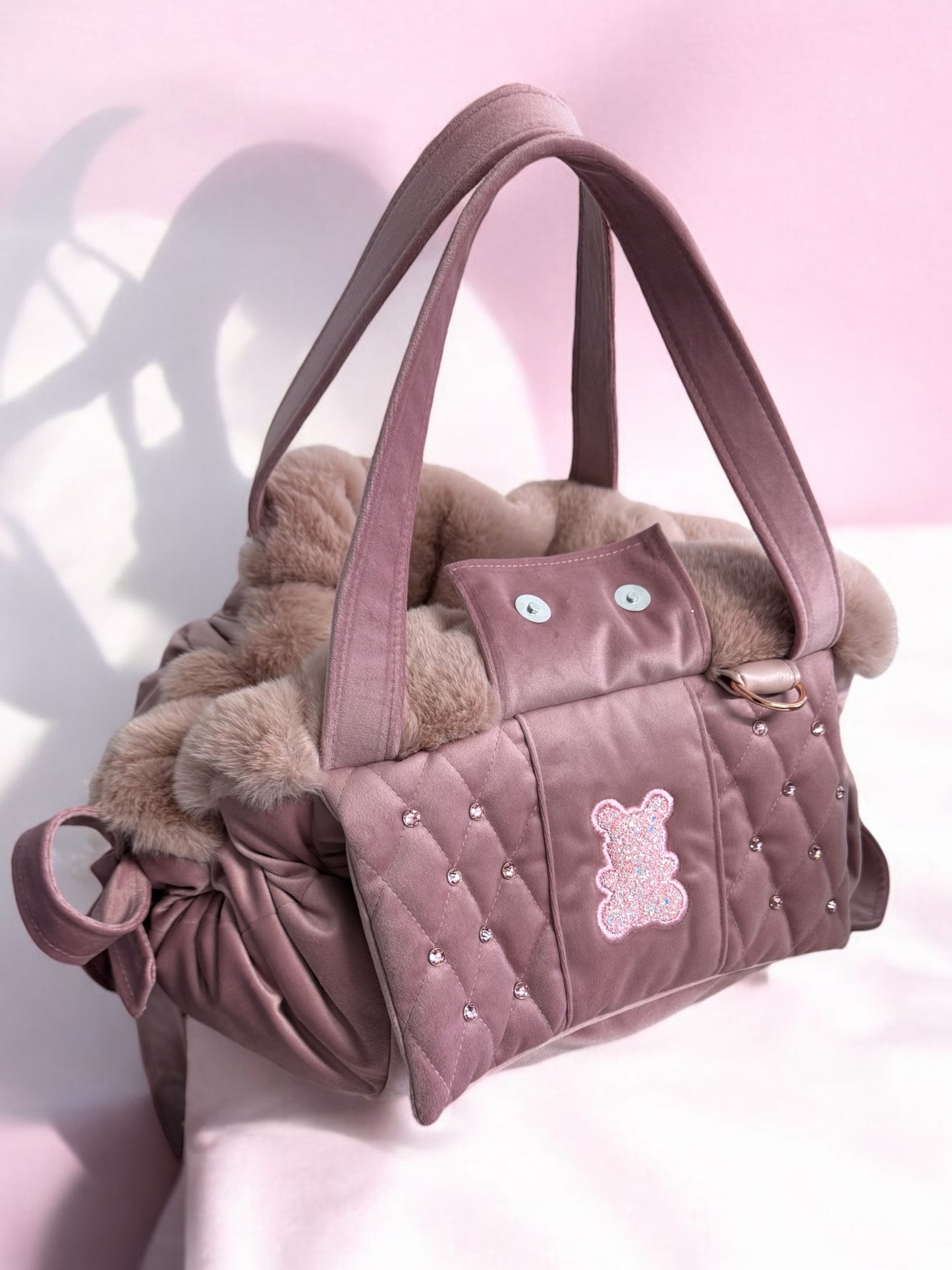 Sac pour chien de luxe Stella en velours - Heart édition