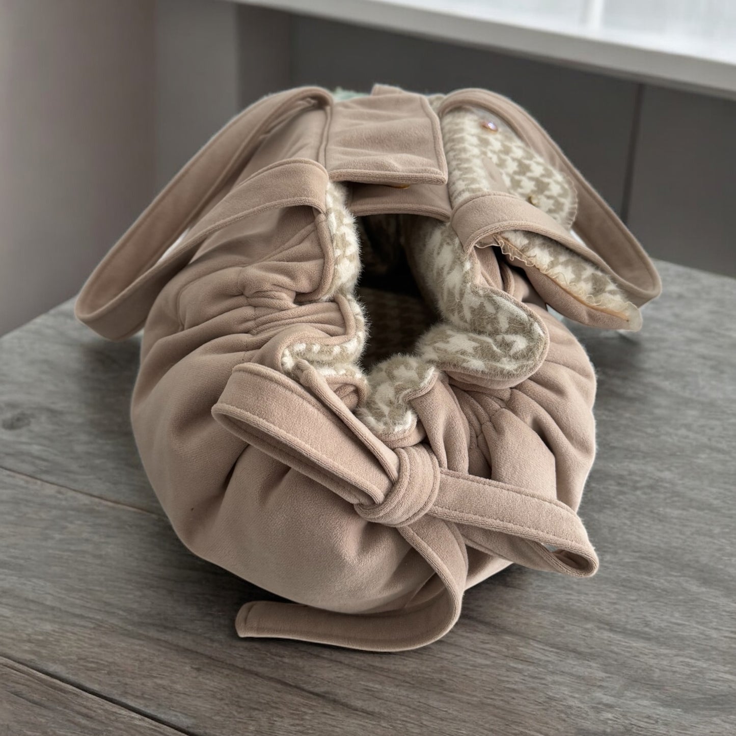 Sac de transport pour chien Stella motif pied de poule
