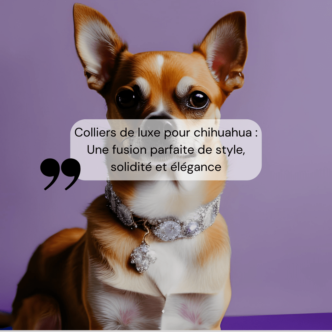 Colliers de luxe pour chihuahua : Une fusion parfaite de style, solidité et élégance - melissafendrichcreations