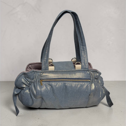 Sac de transport pour chien Stella été denim et lilas