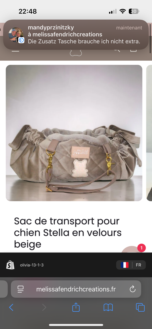 Personalisierte Tasche für Rosa
