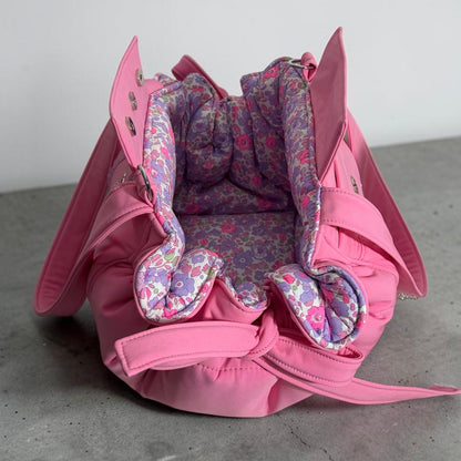 Sac de transport pour chien Stella été rose - Liberty - Édition limitée à 3 exemplaires