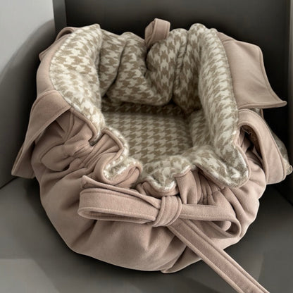 Sac de transport pour chien Stella motif pied de poule