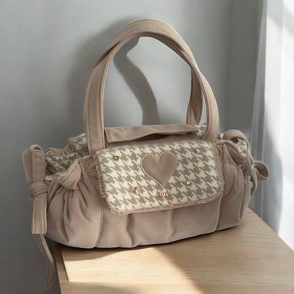 Sac de transport pour chien Stella motif pied de poule