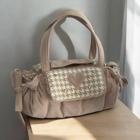 Sac de transport pour chien Stella motif pied de poule
