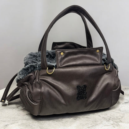 Sac de transport pour chien Stella hiver noir maronné