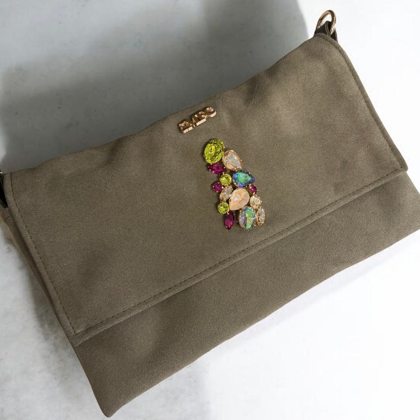 Stella dog carrier bag in grained leather