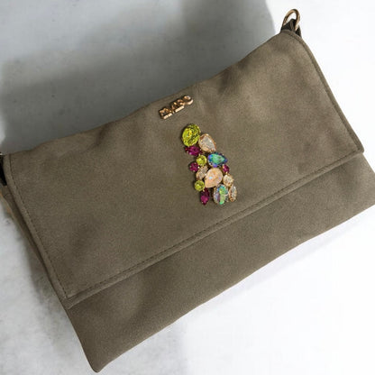 Stella dog carrier bag in grained leather