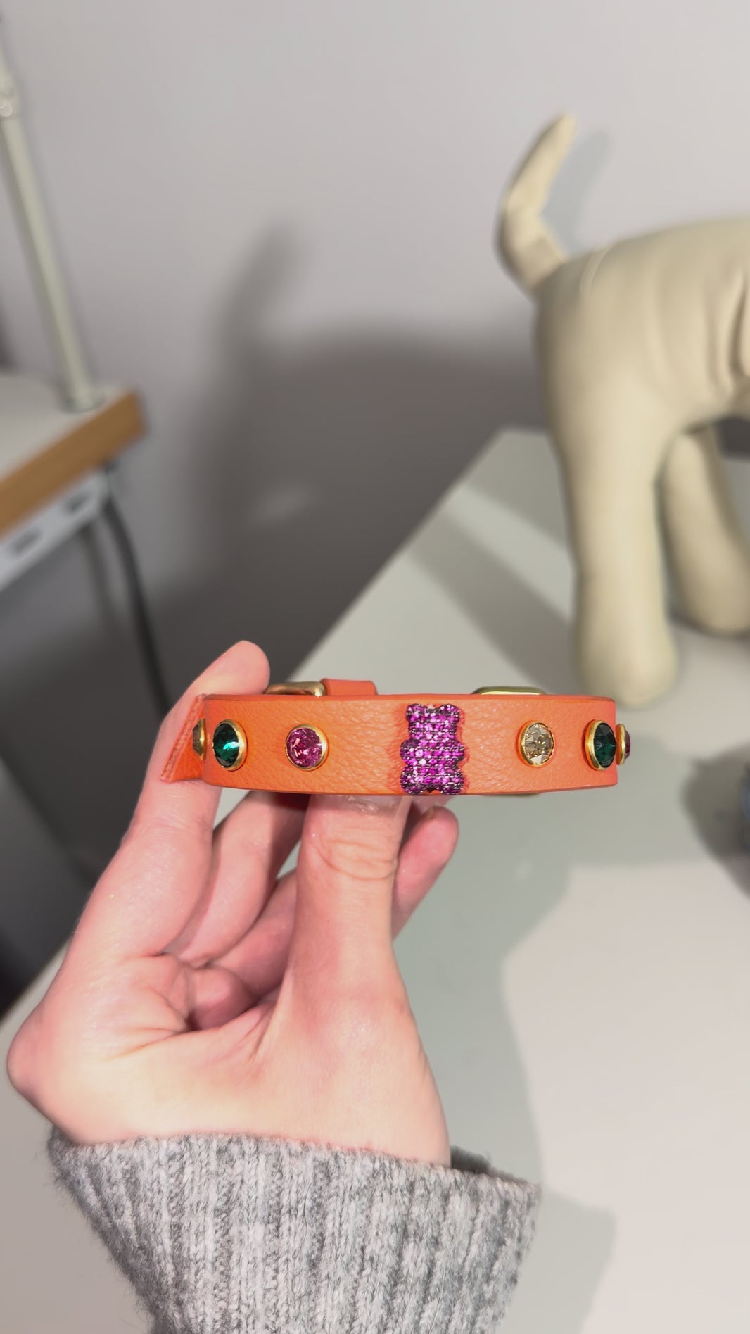 collier chihuahua en cuir